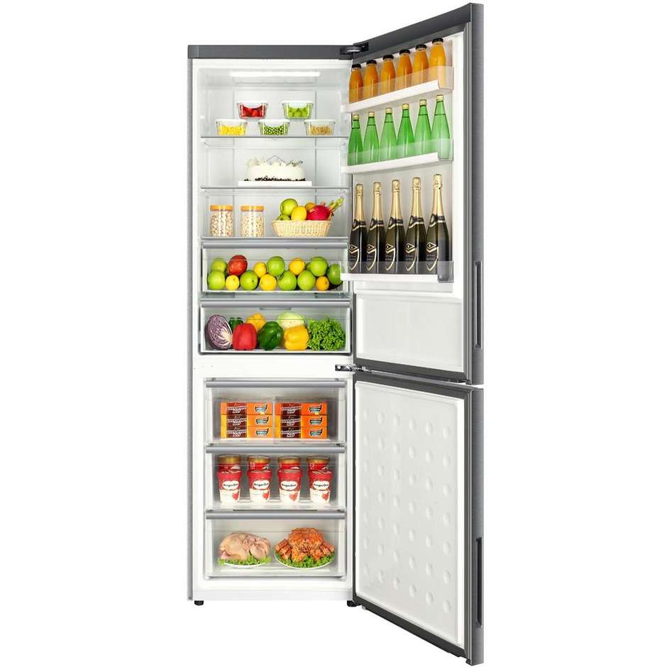 Haier C3FE744CMJ frigorifero combinato 450 litri Total No Frost classe A++ inox