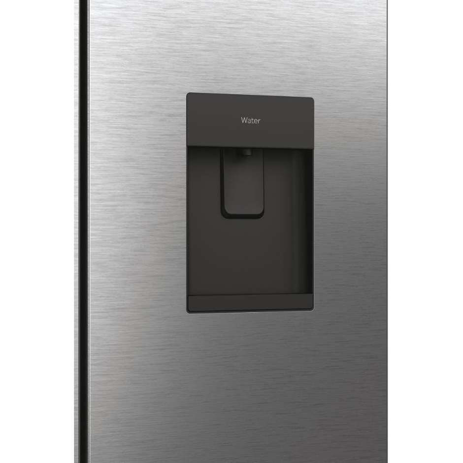 Haier Cube 83 Serie 7 HCW7819EHMP Frigorifero side-by-side Libera installazione Capacita 536 Lt Classe E Colore Platino, Acciaio inox