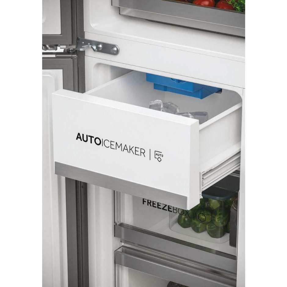 Haier Cube 83 Serie 7 HCW7819EHMP Frigorifero side-by-side Libera installazione Capacita 536 Lt Classe E Colore Platino, Acciaio inox