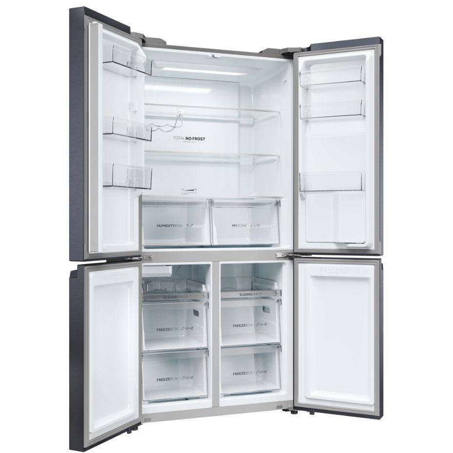 Haier Cube 90 Serie 5 HCR5919EHMB Frigorifero side-by-side Libera installazione Capacita 528 Lt Classe E Colore Nero