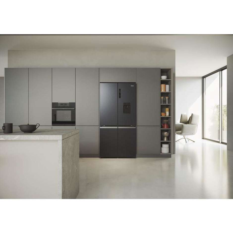 Haier Cube 90 Serie 5 HCR5919EHMB Frigorifero side-by-side Libera installazione Capacita 528 Lt Classe E Colore Nero