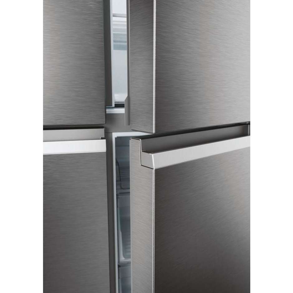 Haier Cube 90 Serie 5 HCR5919ENMP Frigorifero side-by-side Libera installazione Capacita 528 Lt Classe E Colore Acciaio inox