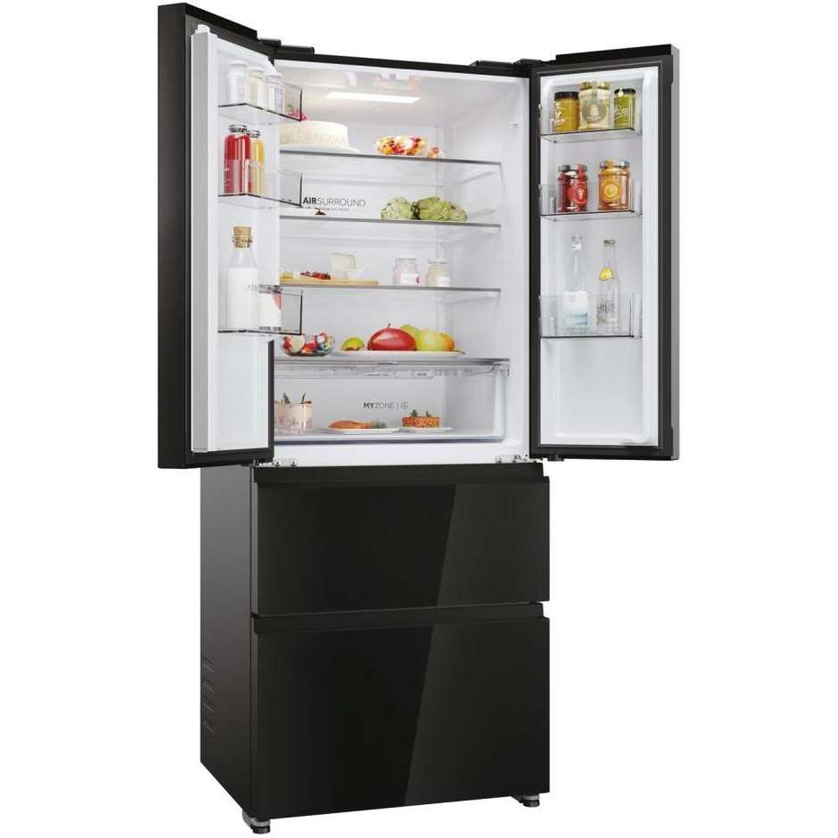 Haier FD 70 Series 3 HFR3718ENGB Frigorifero Side-by-side Libera installazione Capacità 402 L Classe E Colore Nero