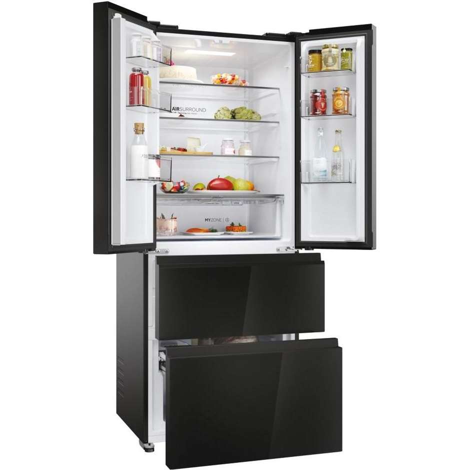 Haier FD 70 Series 3 HFR3718ENGB Frigorifero Side-by-side Libera installazione Capacità 402 L Classe E Colore Nero