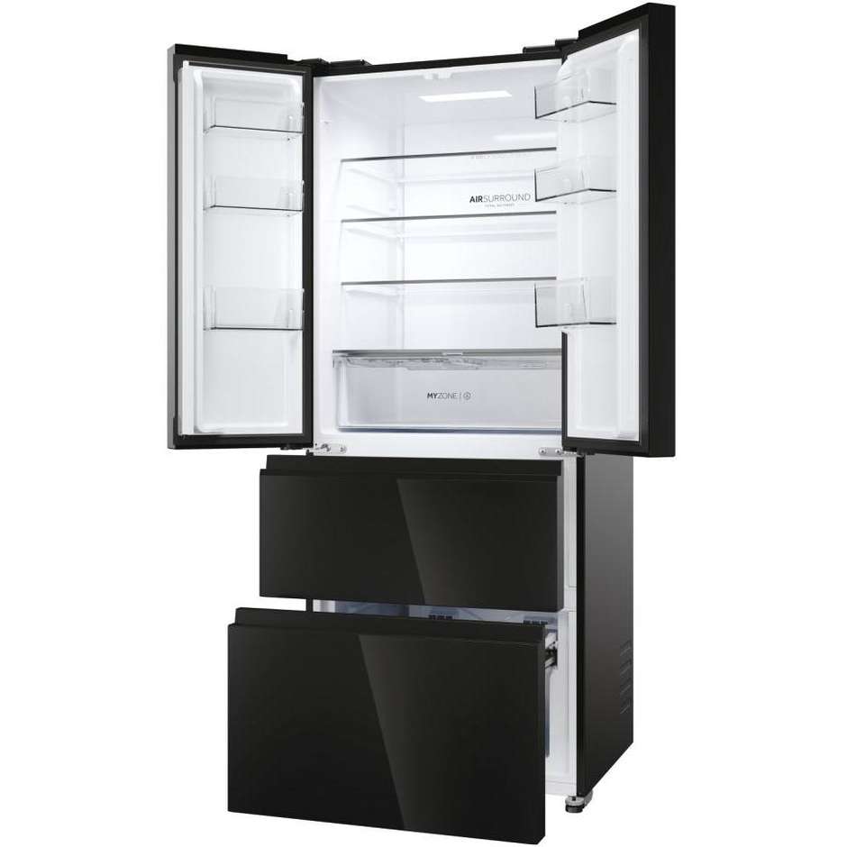 Haier FD 70 Series 3 HFR3718ENGB Frigorifero Side-by-side Libera installazione Capacità 402 L Classe E Colore Nero