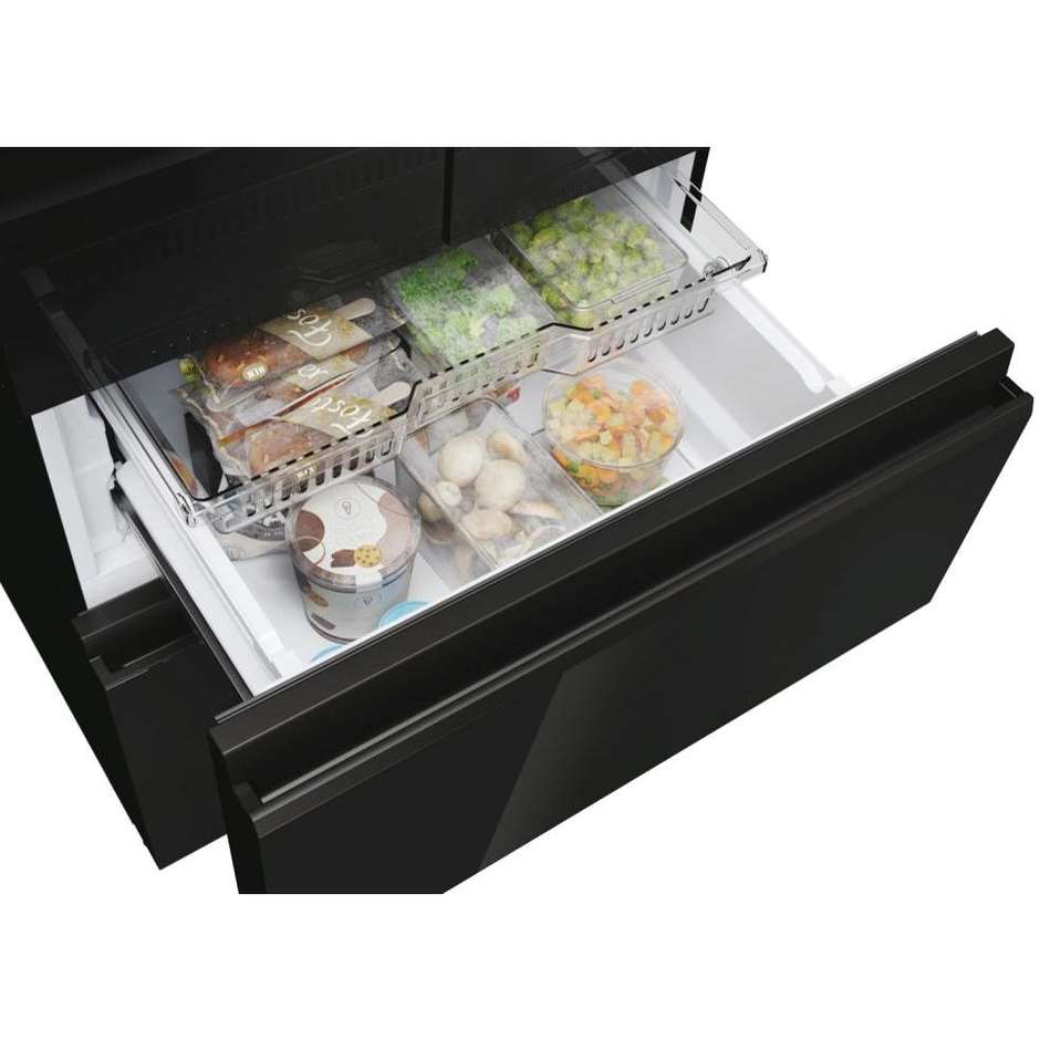 Haier FD 70 Series 3 HFR3718ENGB Frigorifero Side-by-side Libera installazione Capacità 402 L Classe E Colore Nero