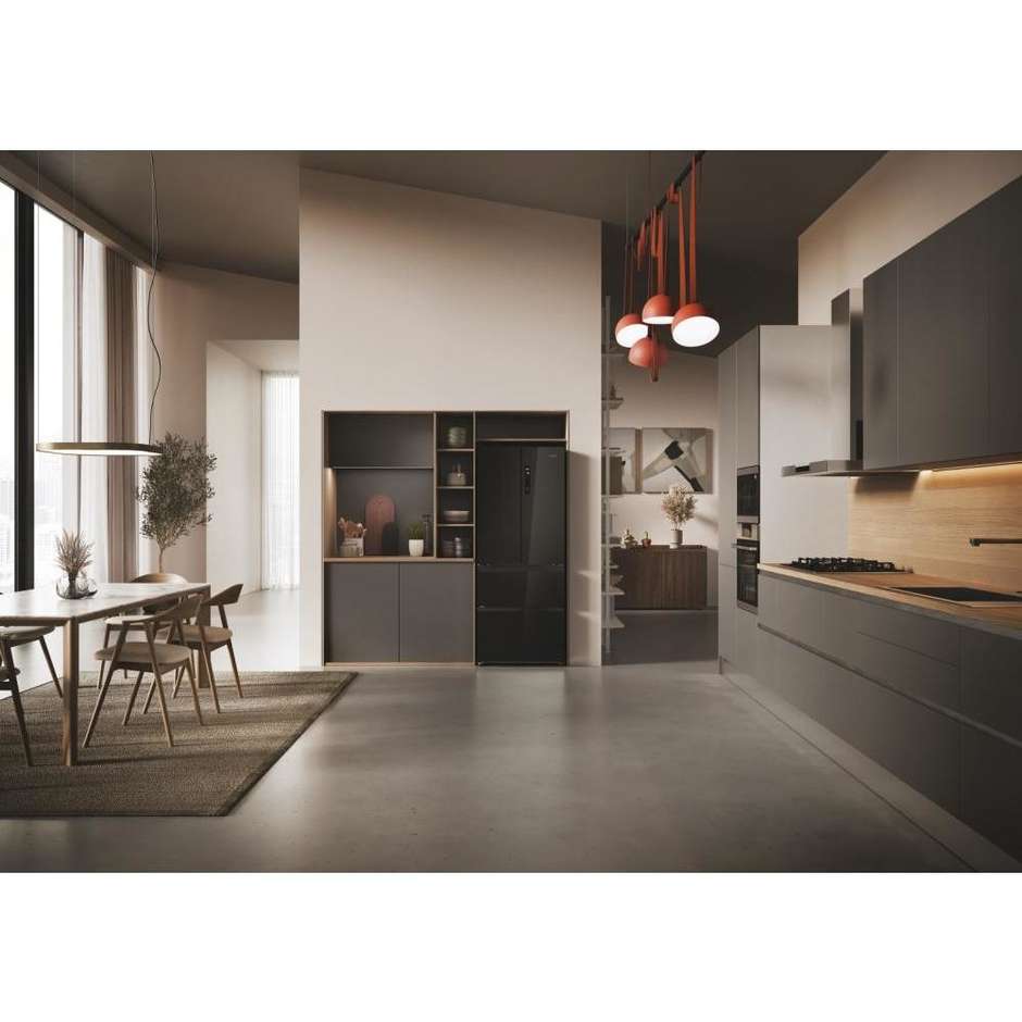 Haier FD 70 Series 3 HFR3718ENGB Frigorifero Side-by-side Libera installazione Capacità 402 L Classe E Colore Nero
