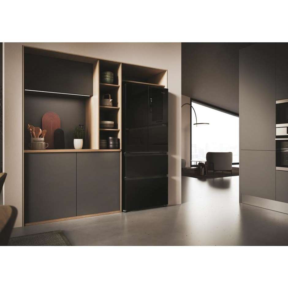 Haier FD 70 Series 3 HFR3718ENGB Frigorifero Side-by-side Libera installazione Capacità 402 L Classe E Colore Nero