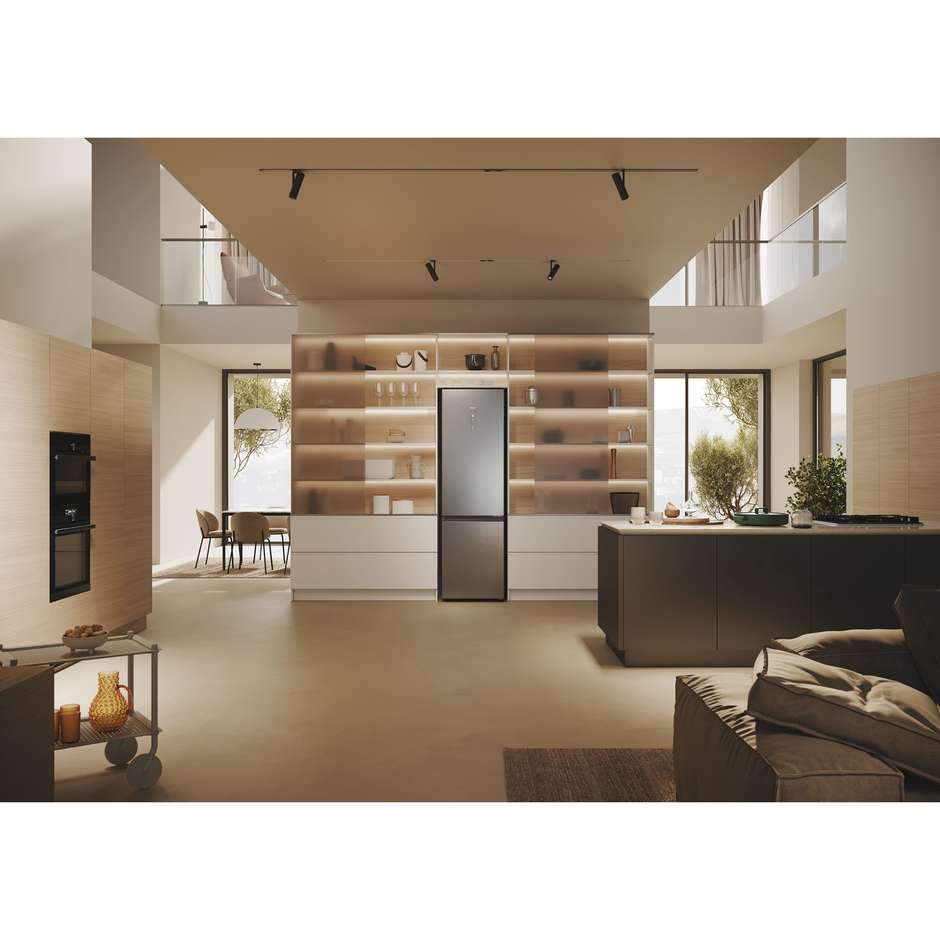 Haier Frigorifero Combinato Capacita 406 Lt Classe D Colore Acciaio inox