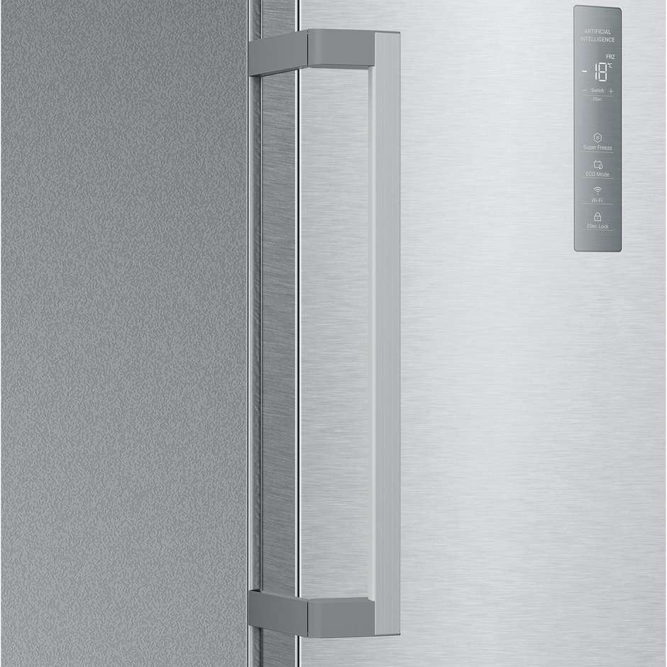 Haier H4F226SEH1 Congelatore verticale Capacita 226 Lt Classe E Colore Acciaio inox