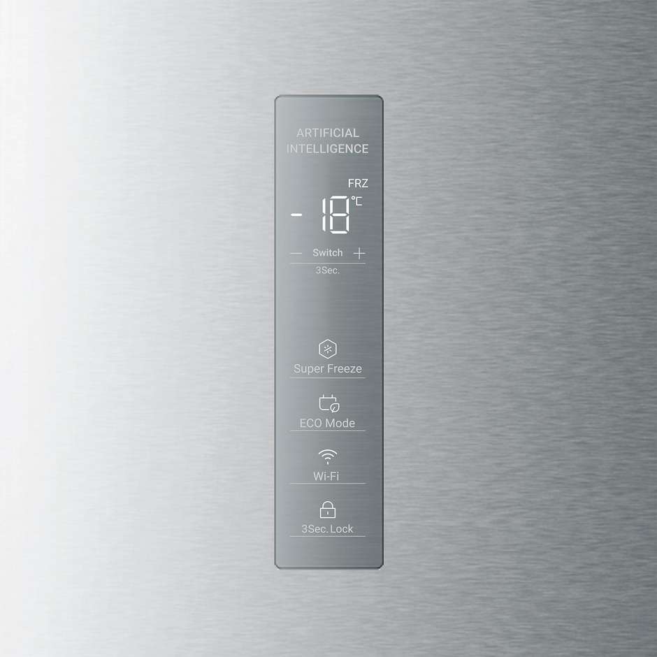Haier H4F226SEH1 Congelatore verticale Capacita 226 Lt Classe E Colore Acciaio inox