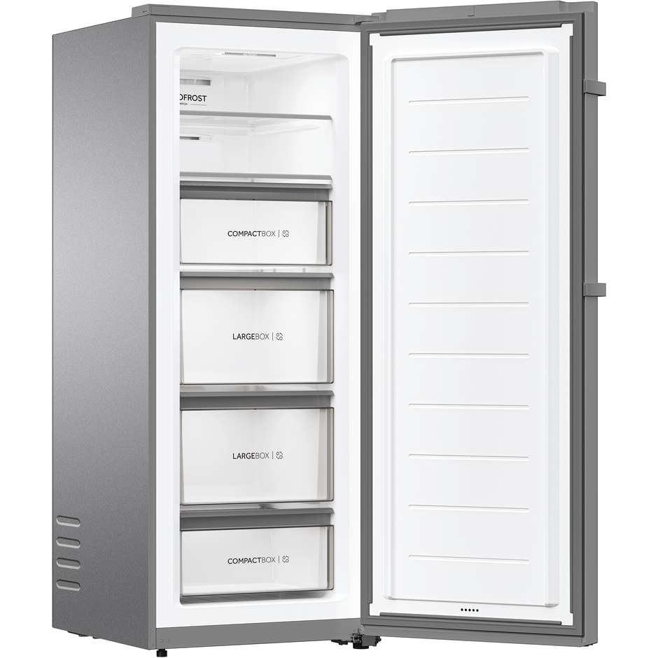 Haier H4F226SEH1 Congelatore Verticale Total No Frost InstaSwitch 226 L Classe E Inox
