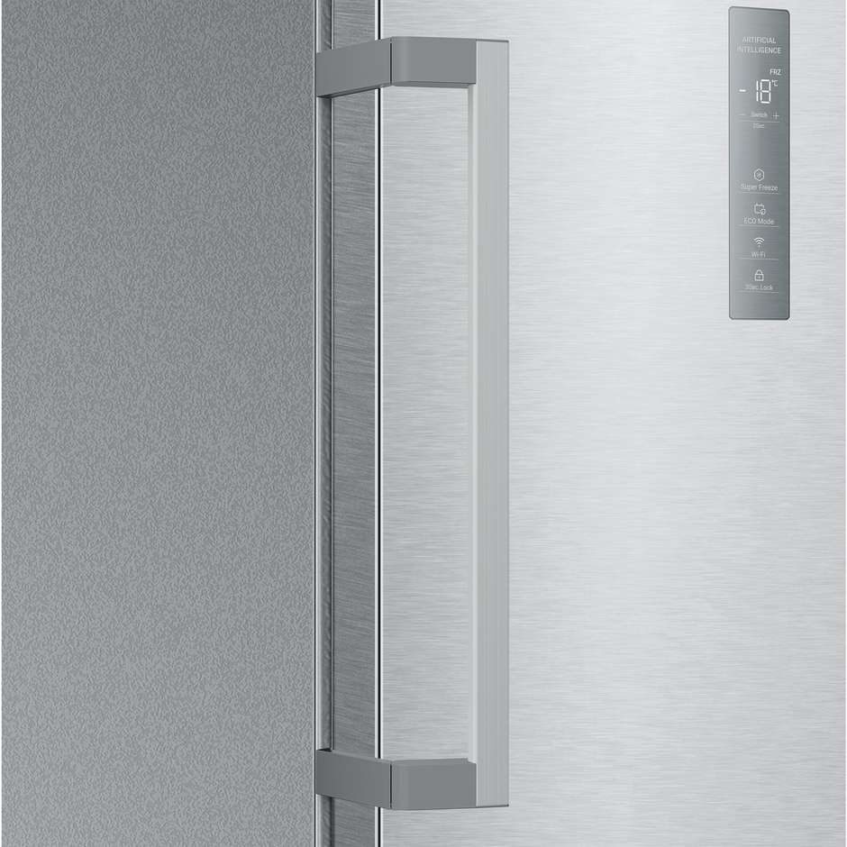 Haier H4F306SDH1 Congelatore Verticale Capacita 301 Lt Classe D Colore Silver