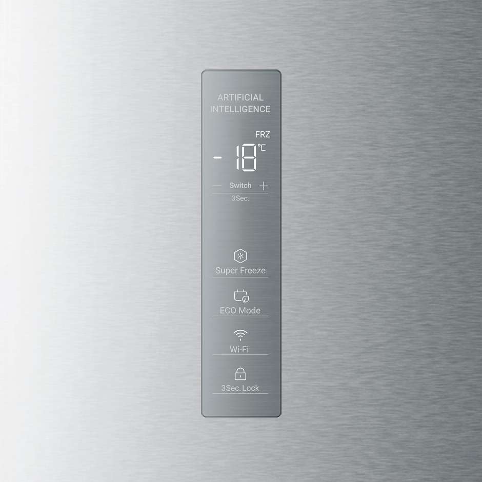 Haier H4F306SDH1 Congelatore Verticale Capacita 301 Lt Classe D Colore Silver