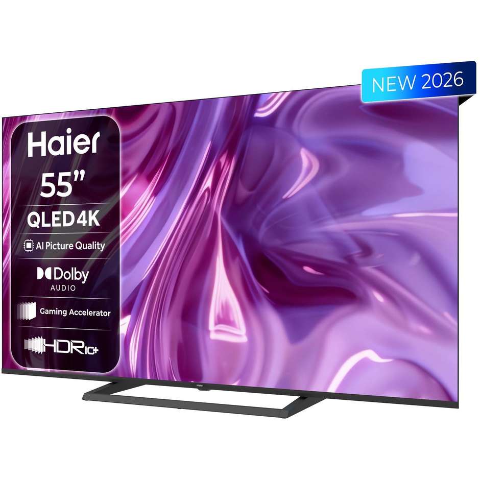 Haier H55S80GUX 55" QLED 4K Ultra HD Smart TV Nero