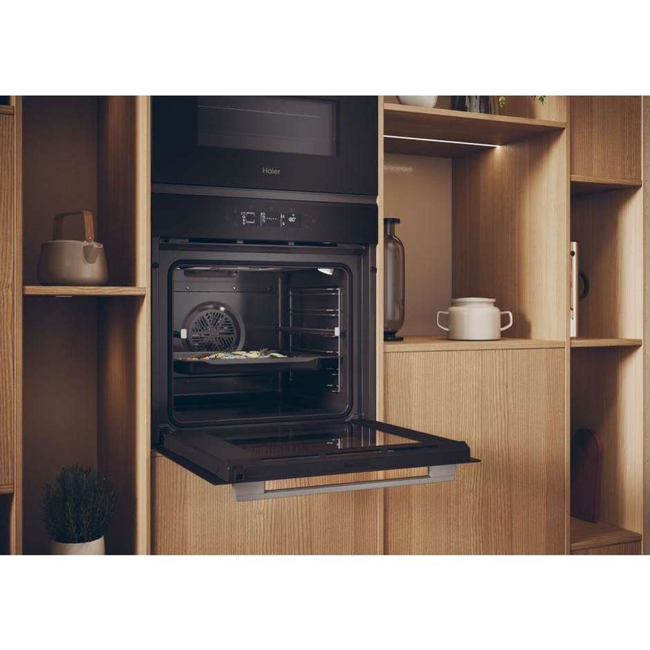 Haier H6 ID25G3HTX forno da incasso 78 L, 18 funzioni, Wi-Fi e Bluetooth, inox