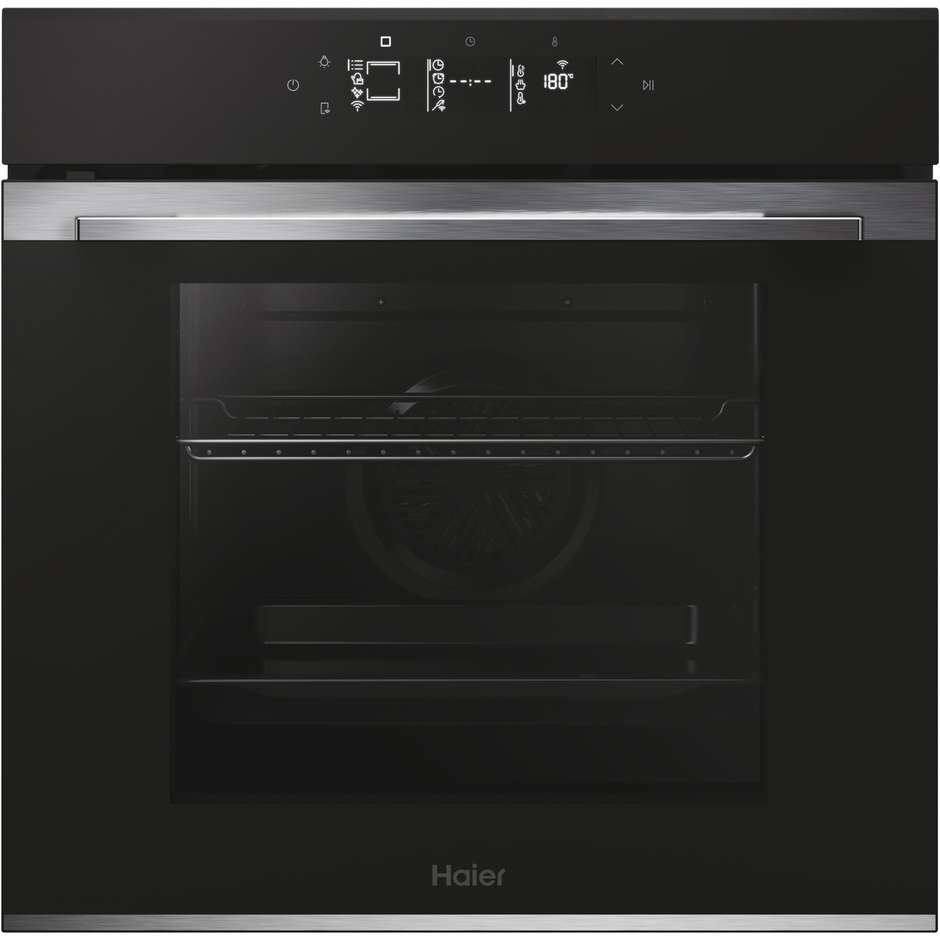 Haier H6 ID25G3YTX Forno elettrico da incasso 78 L Wi-Fi A++ Nero/Inox