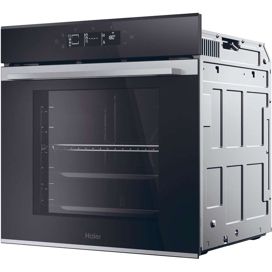 Haier H6 ID25G3YTX Forno elettrico da incasso 78 L Wi-Fi A++ Nero/Inox