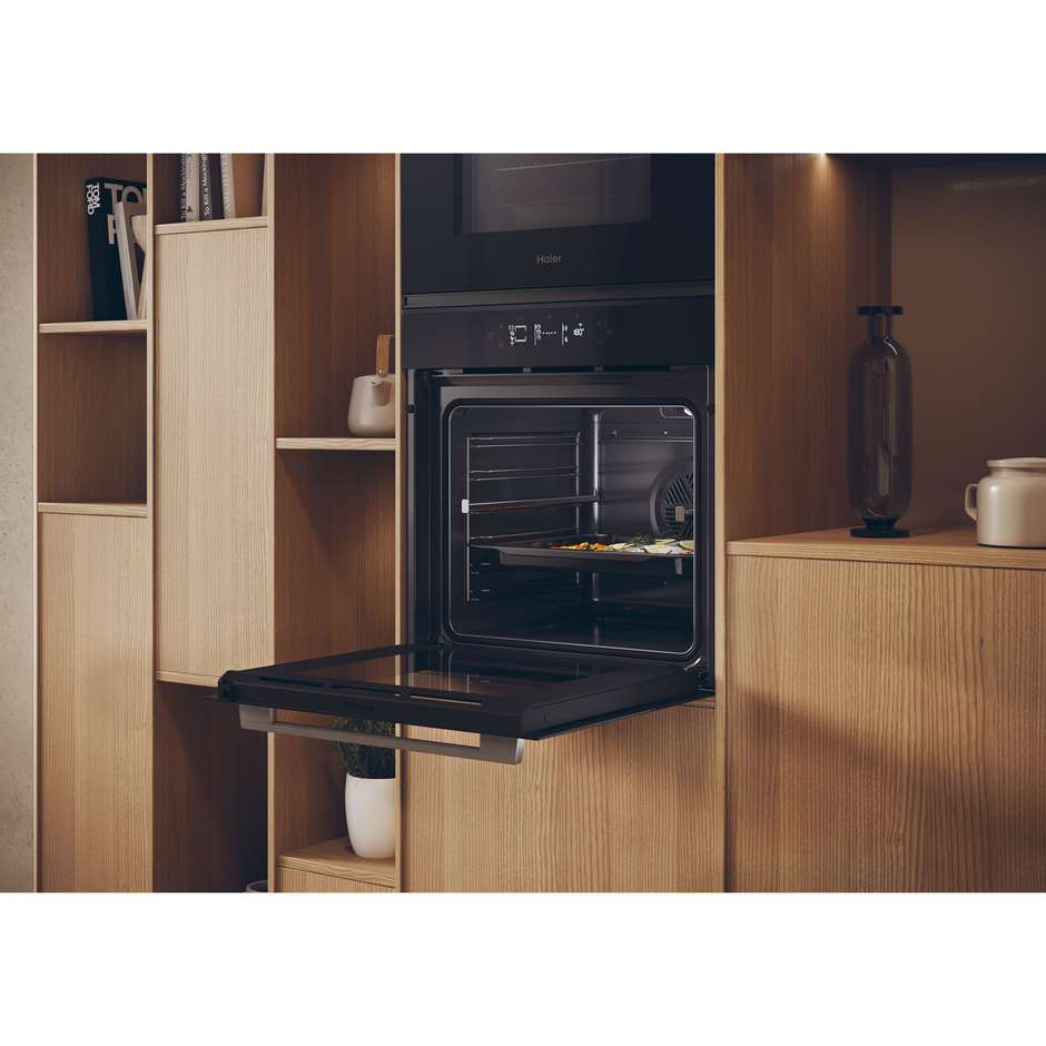 Haier H6 ID25G3YTX Forno elettrico da incasso 78 L Wi-Fi A++ Nero/Inox