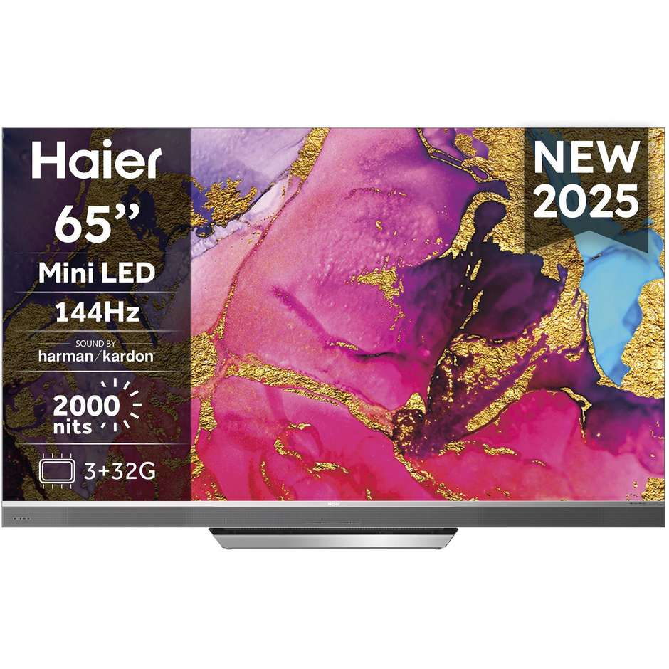 Haier H65M95EUX TV 65" QD-Mini LED 4K Ultra HD Smart TV Nero