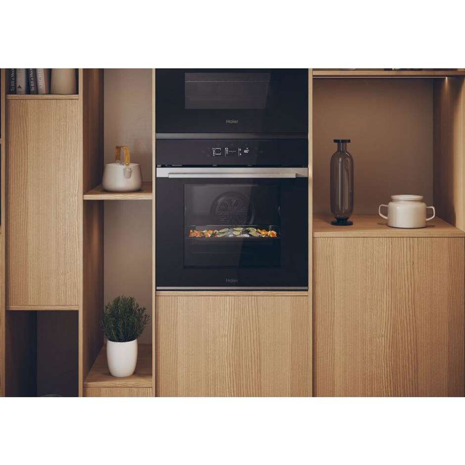 HAIER H6ID25G3HTX Forno da Incasso Multifunzione 78 L Classe A++ Multilivello Acciaio Inox