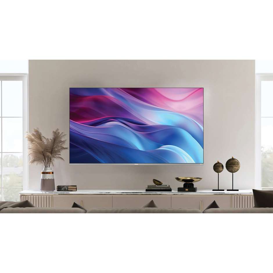 Haier H85Q80FUX TV Smart QLED 85" 4K Ultra HD 120 Hz Google TV Grigio