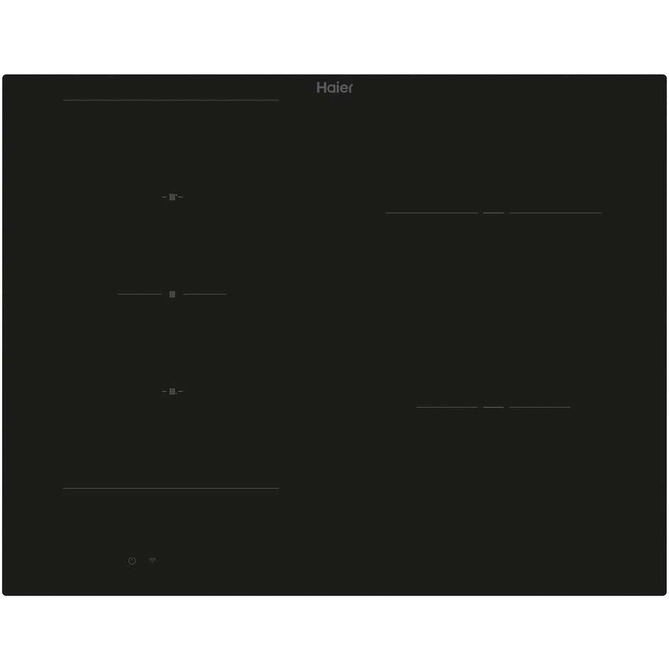 Haier HAIFB54CIRS I-Move Serie 4 Piano Cottura a Induzione 60 cm con Multizone Connettività hOn 7200W Nero