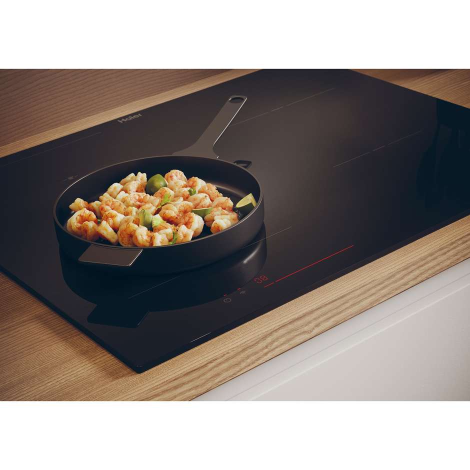 HAIER HAIFB54CIRS Piano Cottura a Induzione 65 cm 4 Zone Touch Control Nero