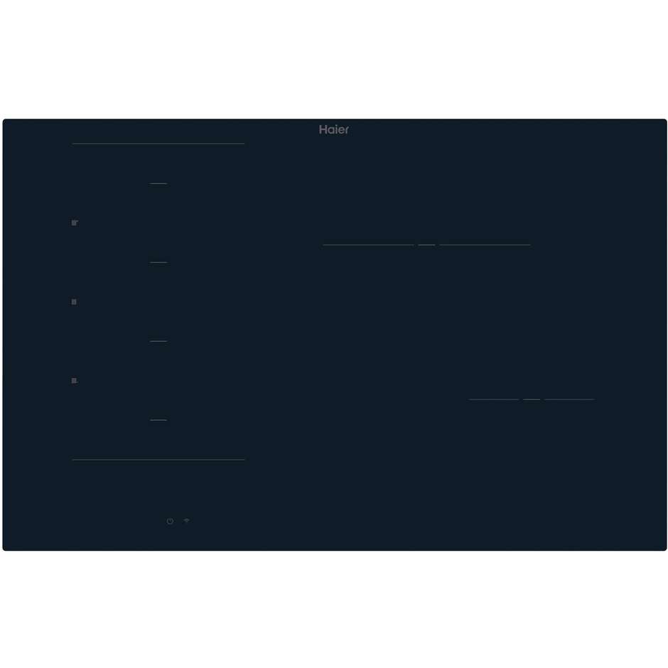 Haier HAMTB86IRCS Piano cottura a induzione da incasso 80 cm 4 Zone di cotture Colore Nero