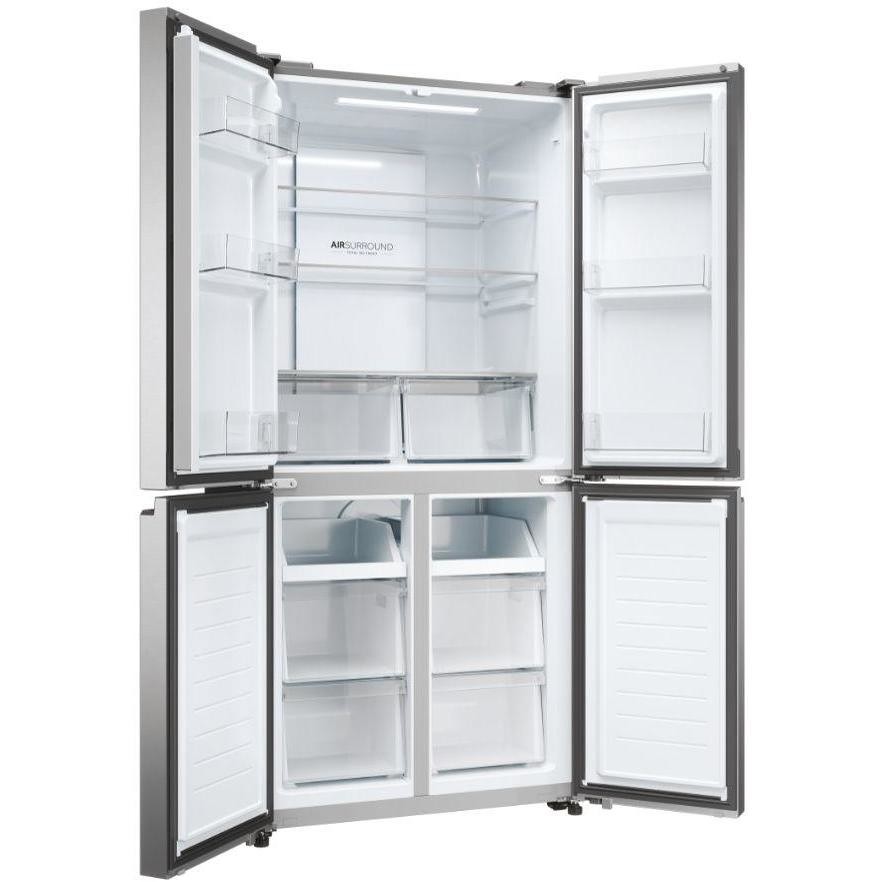Haier HCR3818ENMM Frigorifero Side by Side Americano 467 Litri Classe E Acciaio Inox