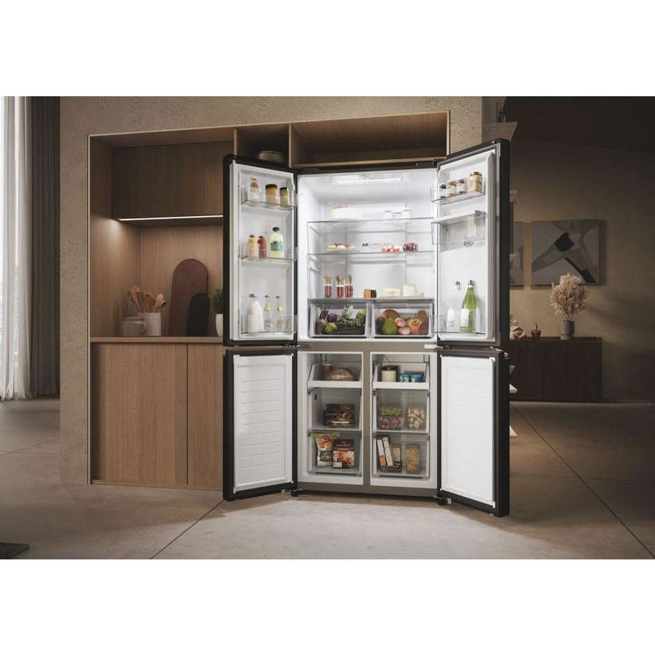 Haier HCR3818EWPT Frigorifero Side by Side Americano 463 Litri Classe E Bianco