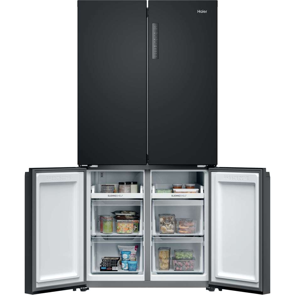Haier HCR39F19ENPT Frigorifero Side-by-side Capacita 646 Lt Classe E Colore Nero