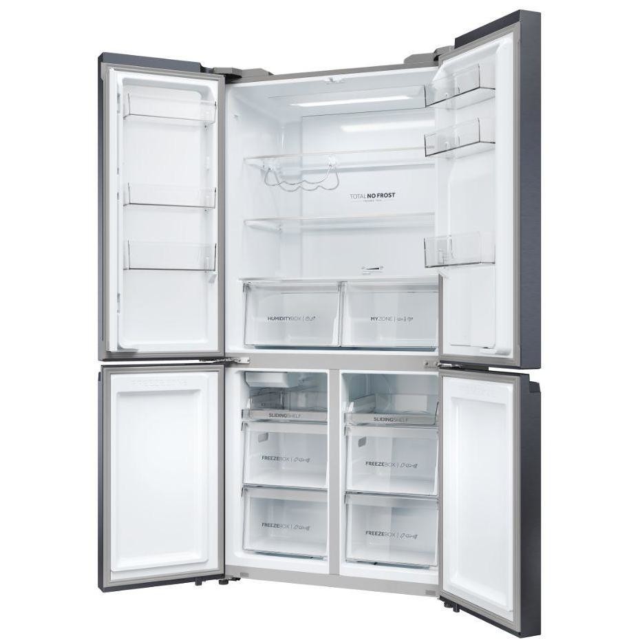 Haier HCR5919EHM Frigorifero Side by Side Americano 528 Litri Classe E Nero