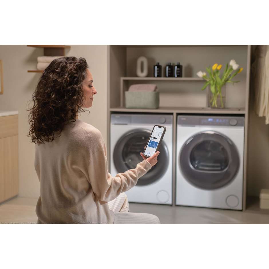 Haier HD90-A367U1-IT Asciugatrice Carica frontale Capacita 9 Kg Classe A Colore Bianco