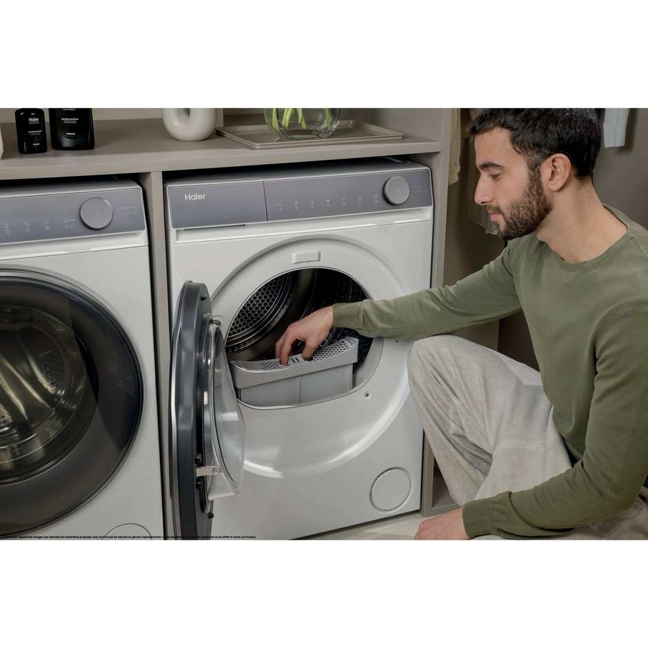 Haier HD90-A367U1-IT X Series 7 asciugatrice a pompa di calore 9 kg, classe A