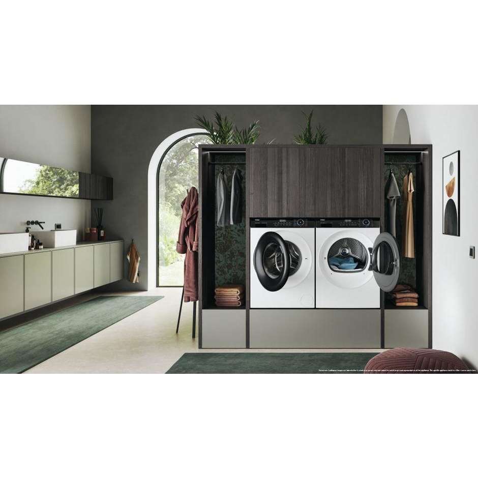 Haier HD90A3939 Asciugatrice A Pompa di calore Capacita 9 Kg Classe A+++ Colore Bianco