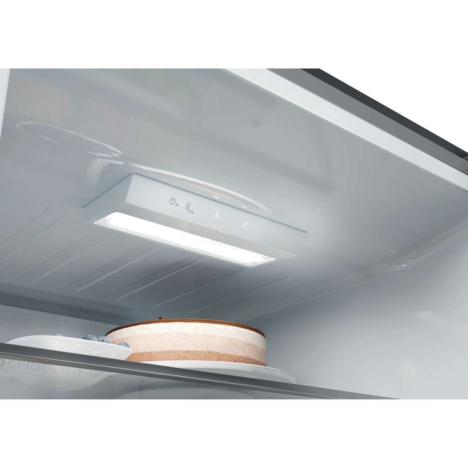 Haier HDPR1618CNPK Frigorifero Combinato Capacita 352 Lt Classe C Colore Acciaio inox