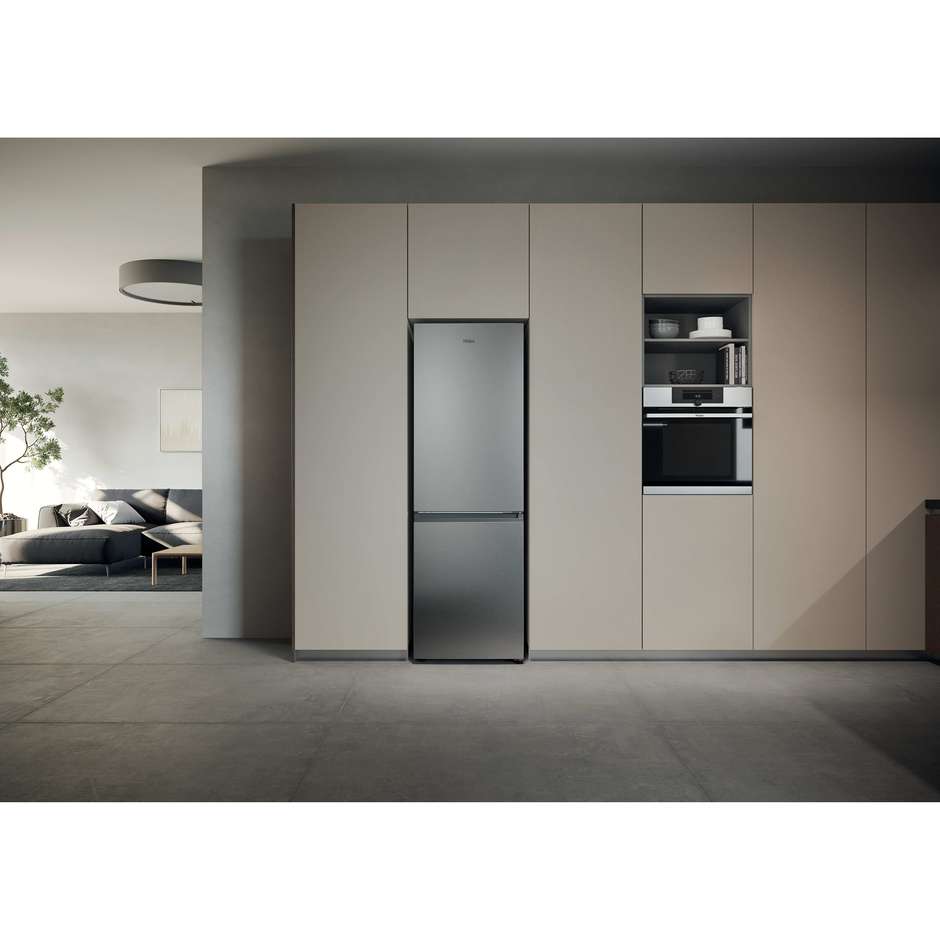 Haier HDPR1618CNPK Frigorifero Combinato Capacita 352 Lt Classe C Colore Acciaio inox