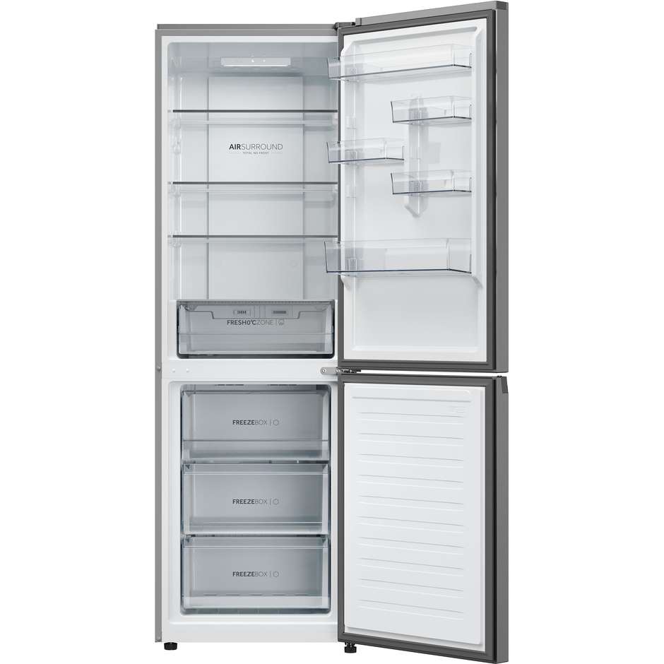 Haier HDPR1618CNPK Frigorifero Combinato Capacità 352 Lt Classe C Colore Acciaio inox