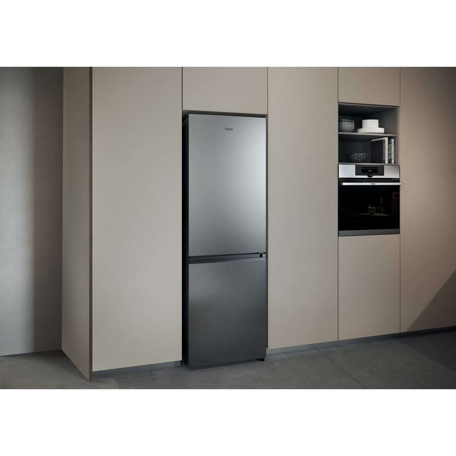 Haier HDPR1618CNPK frigorifero combinato No Frost, classe C, inox