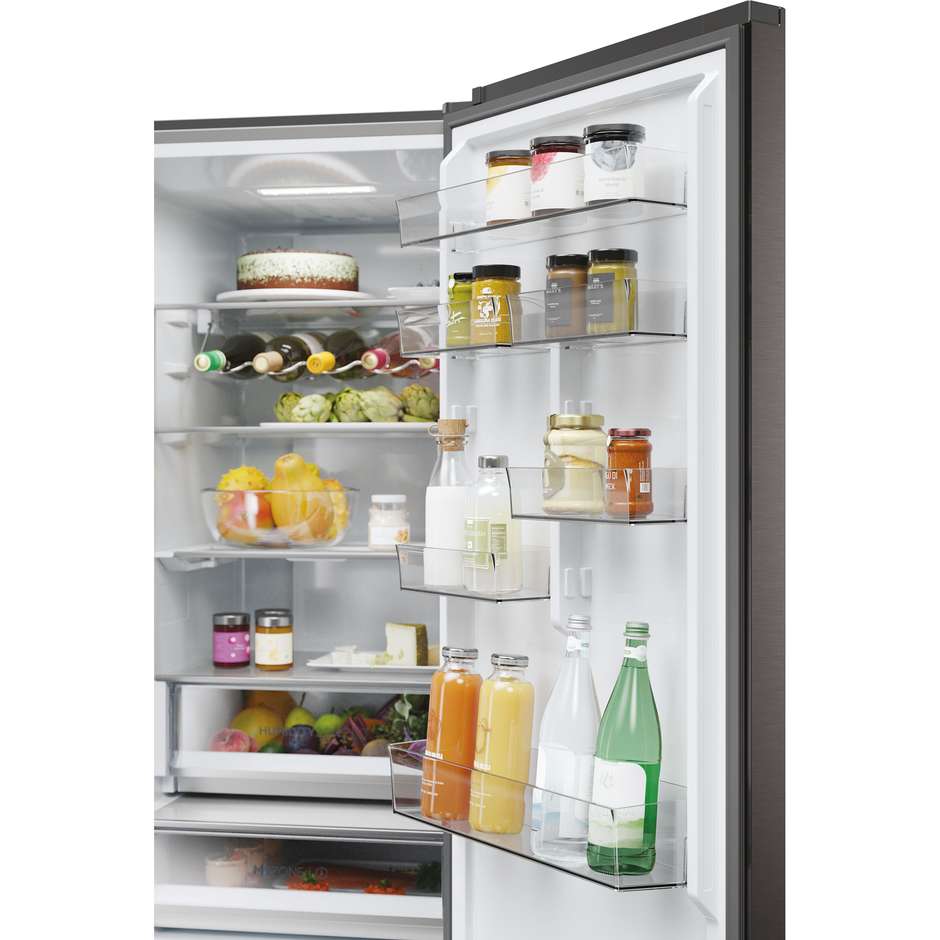 Haier HDPW5620CNPD Frigorifero Combinato Capacita 406 Lt Classe C Colore Nero