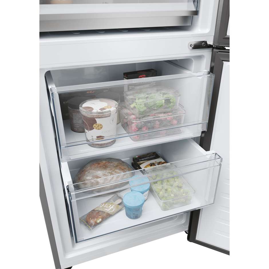 Haier HDPW5620CNPD Frigorifero Combinato Capacita 406 Lt Classe C Colore Nero
