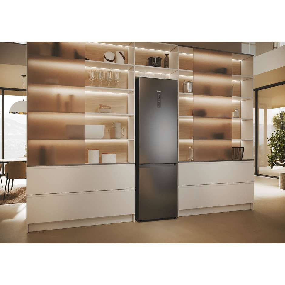 Haier HDPW5620CNPD Frigorifero Combinato Capacita 406 Lt Classe C Colore Nero