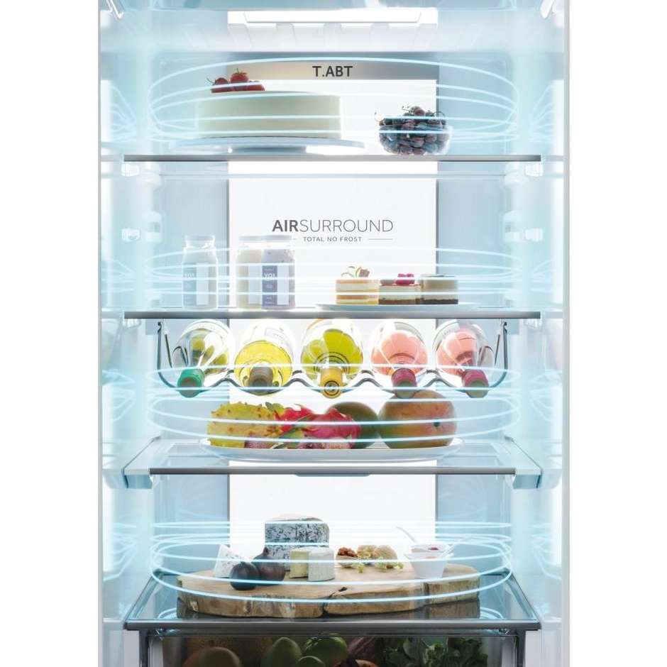 Haier HDPW7620ANPK Frigorifero Combinato 409 Litri Classe A Acciaio Inox