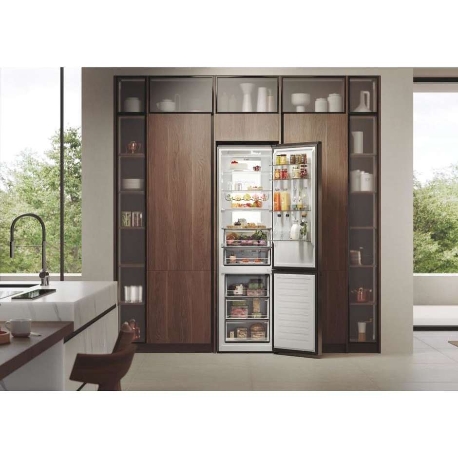 Haier HDPW7620ANPK Frigorifero Combinato 409 Litri Classe A Acciaio Inox