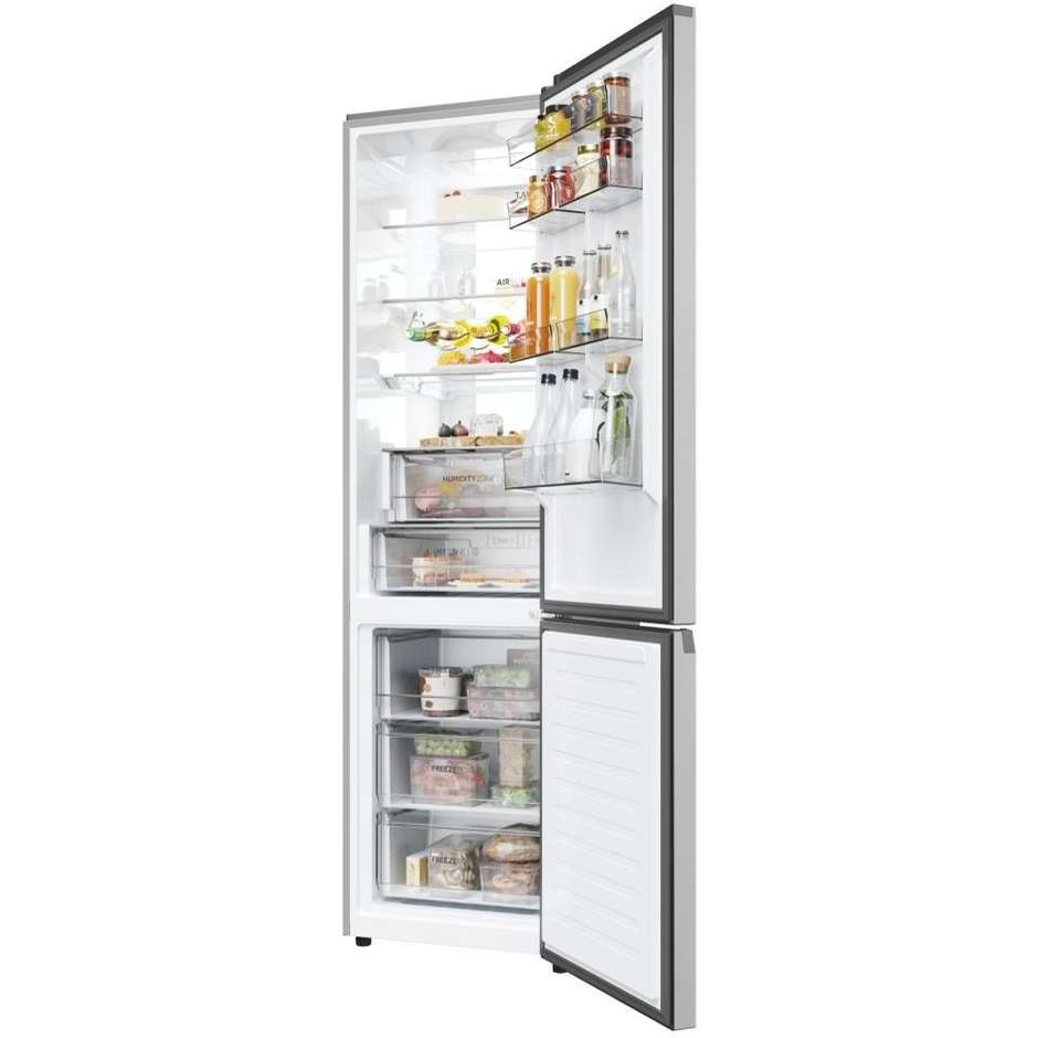 Haier HDPW7620ANPK Frigorifero combinato No Frost 409 L classe A inox