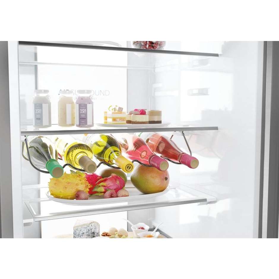 Haier HDPW7620ANPK Frigorifero combinato No Frost 409 L classe A inox