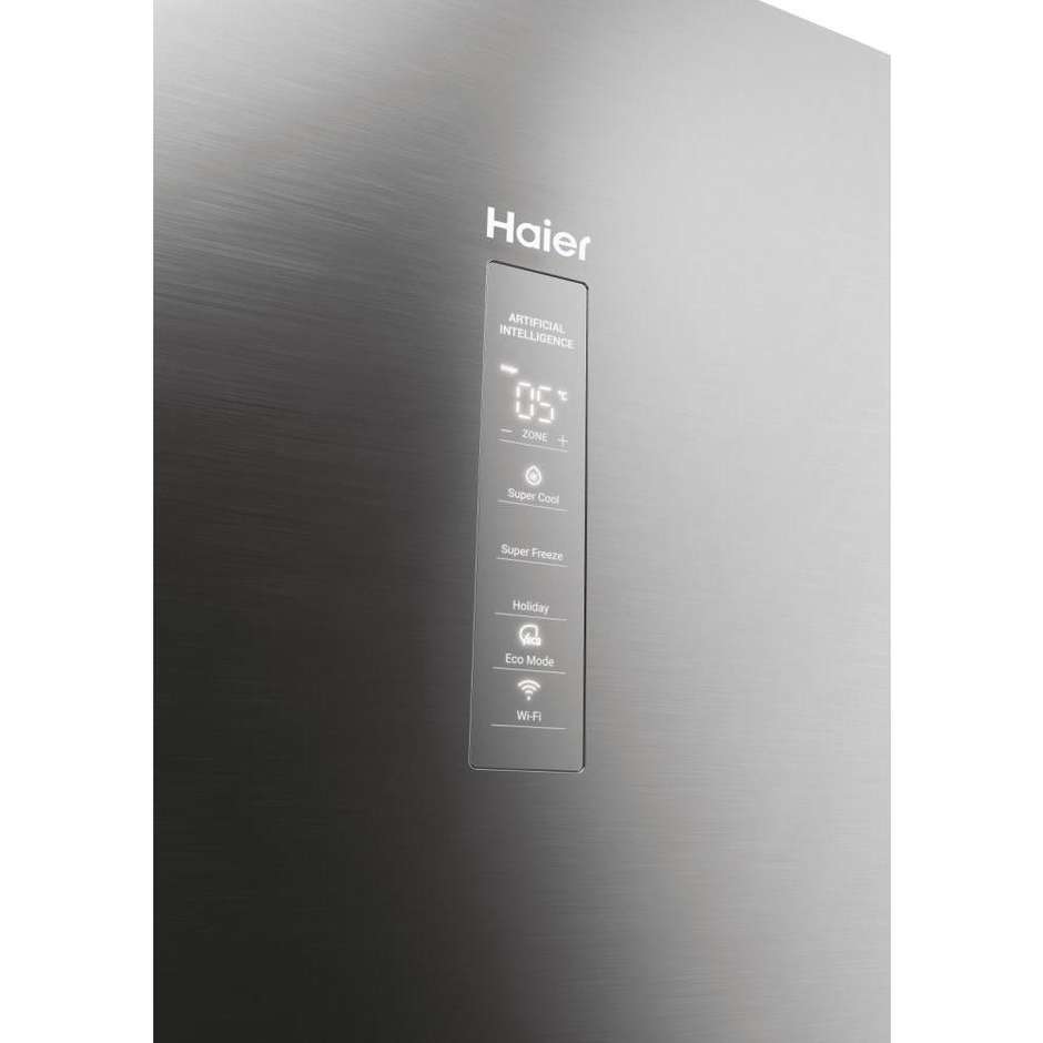 Haier HDPW7620ANPK Frigorifero Libera installazione Capacità 409 Lt Classe A Classe Acciaio inox
