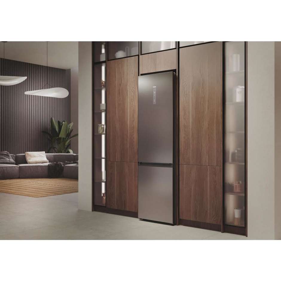 Haier HDPW7620ANPK Frigorifero Libera installazione Capacità 409 Lt Classe A Classe Acciaio inox