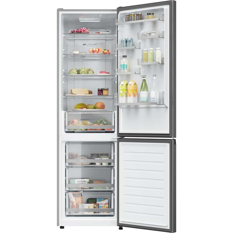 Haier HDW1620CNP Frigorifero Combinato Libera installazione Capacità 377 Lt Classe C Colore Argento